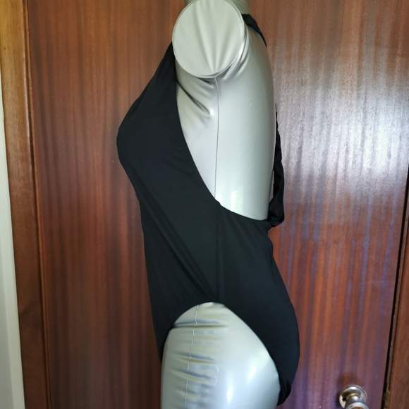 The Bikini Lab Black Racer Back 1pc Swimsuit Xs - Picture 2 of 8